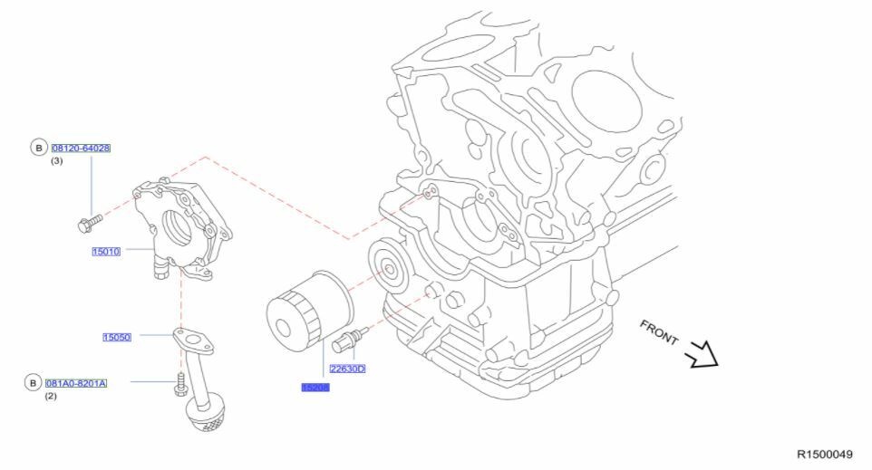 Nissan Oil Filter 15208-65F1B