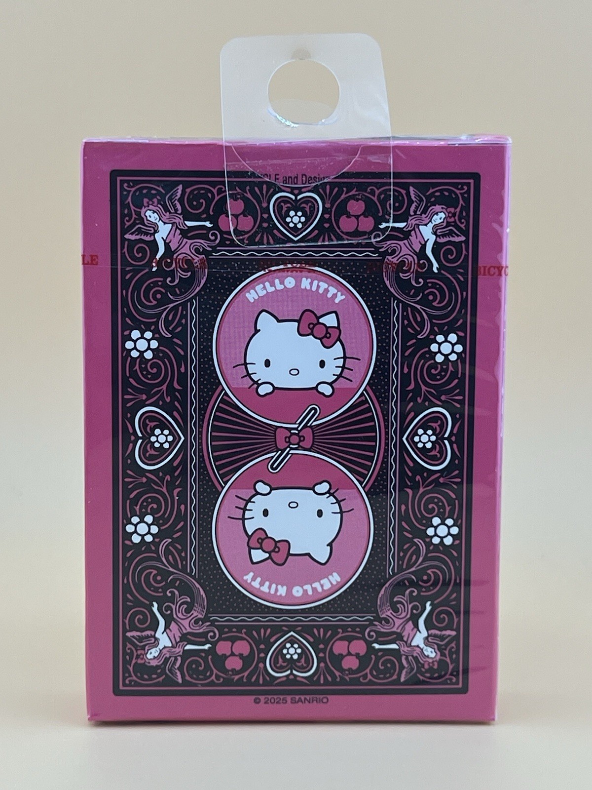 Bicycle Hello Kitty Playing Cards, Black & Pink, 1 Deck New Sealed