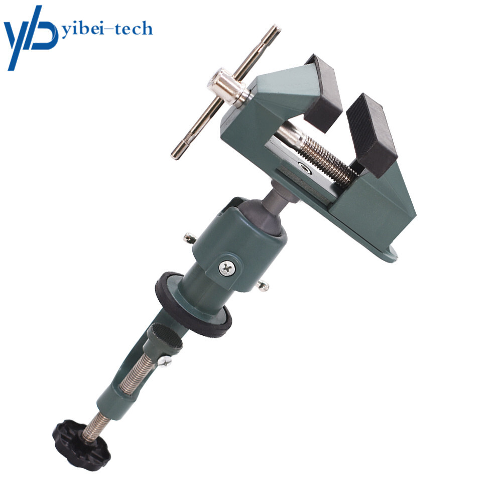 3" Aluminum Swivel 360° Rotating Universal Table Vise For Holding Small Parts