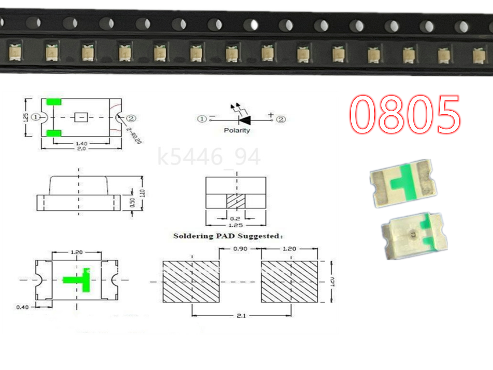 100pcs SMD LED 0402 0603 0805 1206 3528 5730 Diodes Single Chip RGB Light PCB