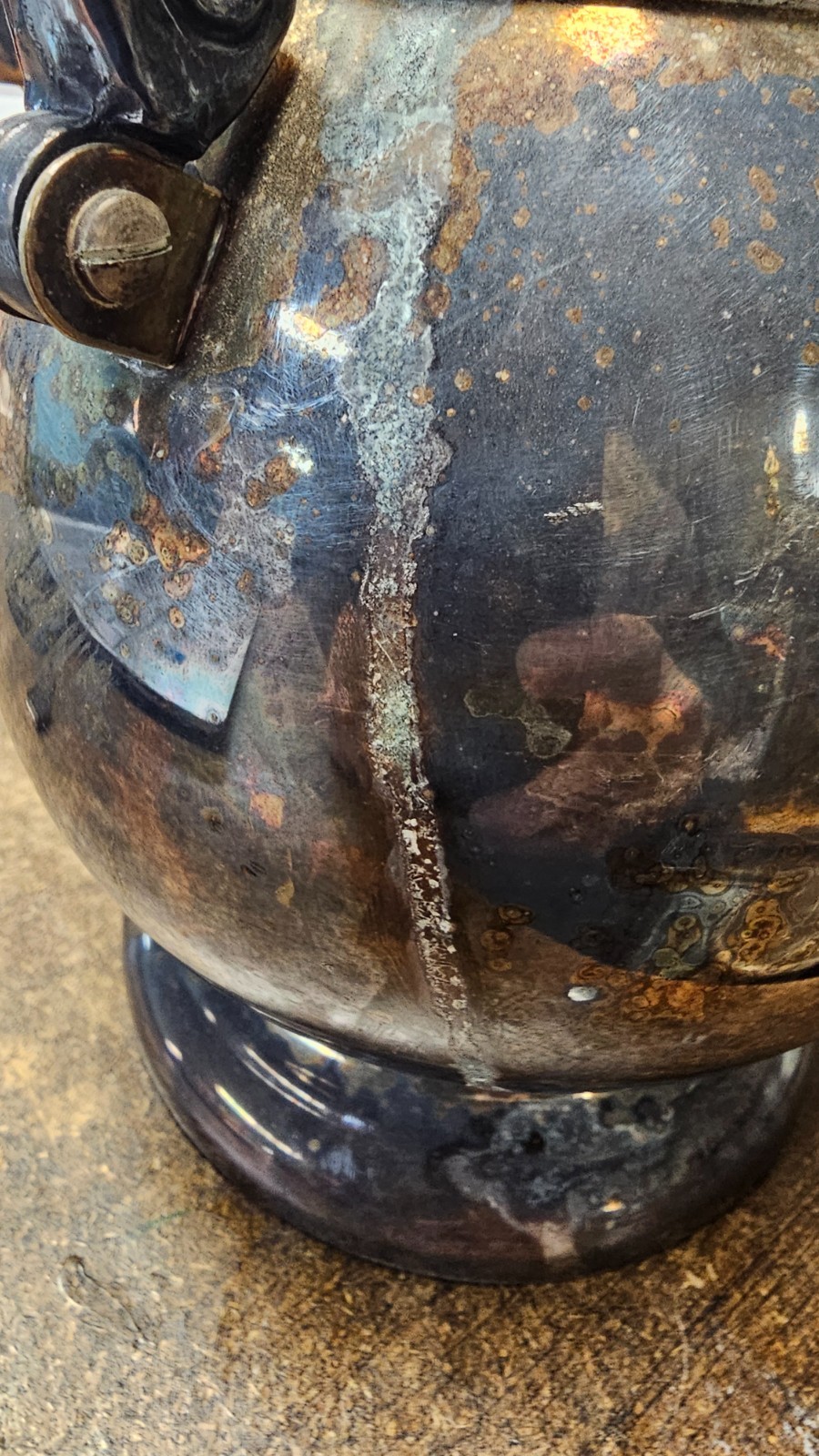 Vintage 1979 Silver Plate Trophy Teapot Kentucky State Fair Equitation