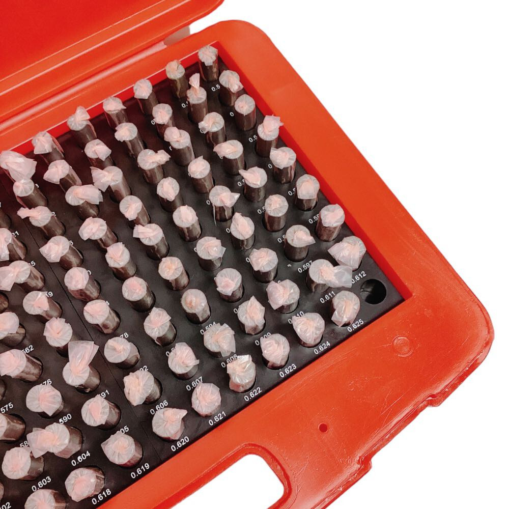 125 Pc M3 .501-.625'' Steel Plug Pin Gage Set Minus Pin Gauges Metal Gage Gauges