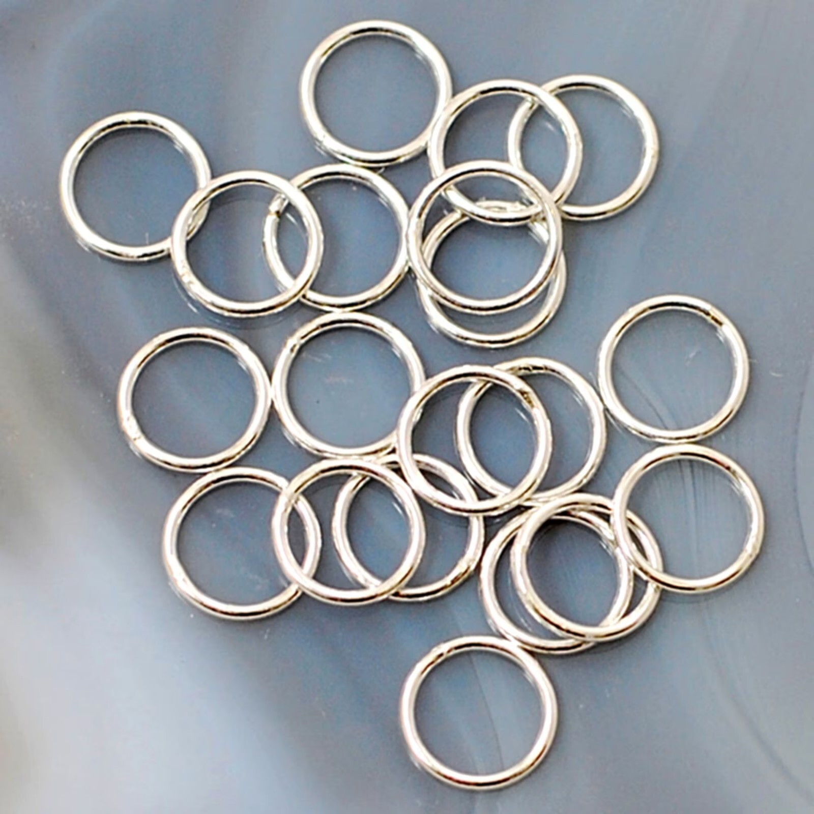 925 Sterling Silver 3mm 4mm 5mm 6mm 7mm Open/Closed Jump Rings Round/Oval 20pcs