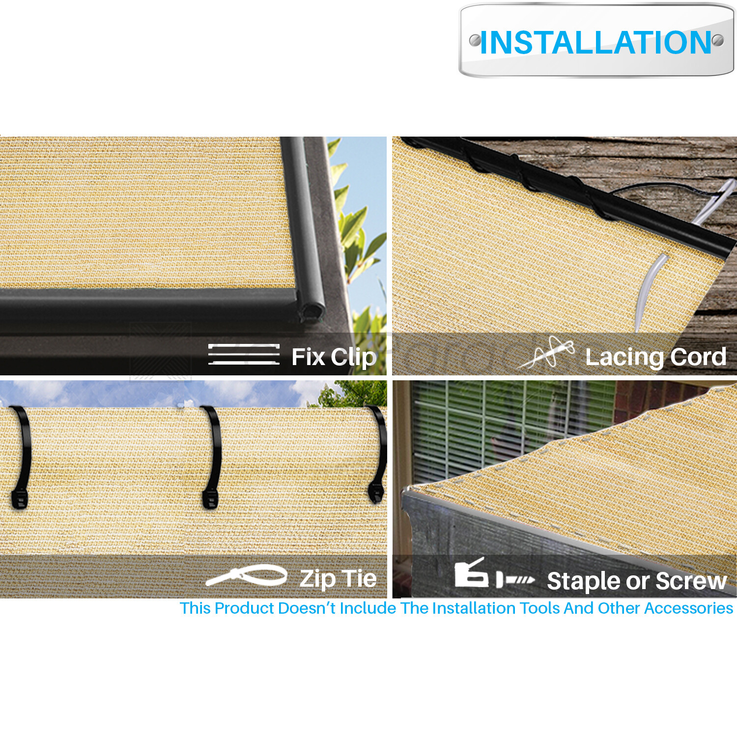 6'/8' HDPE Shade Cloth Fabric Roll UV Blockage Shade Sail Privacy Shelter Cover