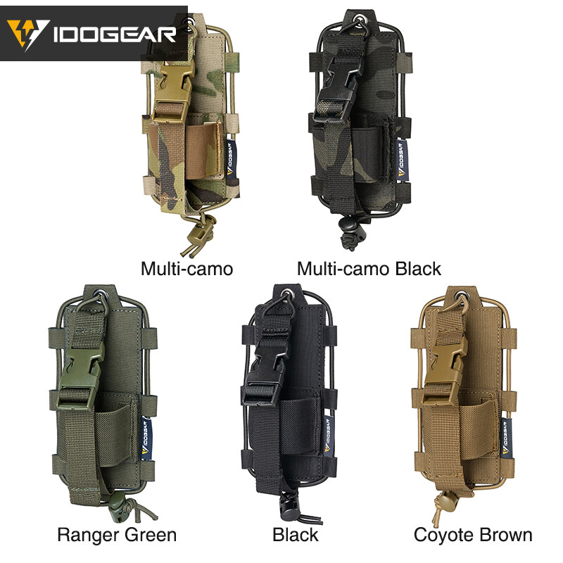 IDOGEAR Tactical Radio Pouch MOLLE Walkie Talkie BAOFENG POFUNG UV5R UV82 Pouch