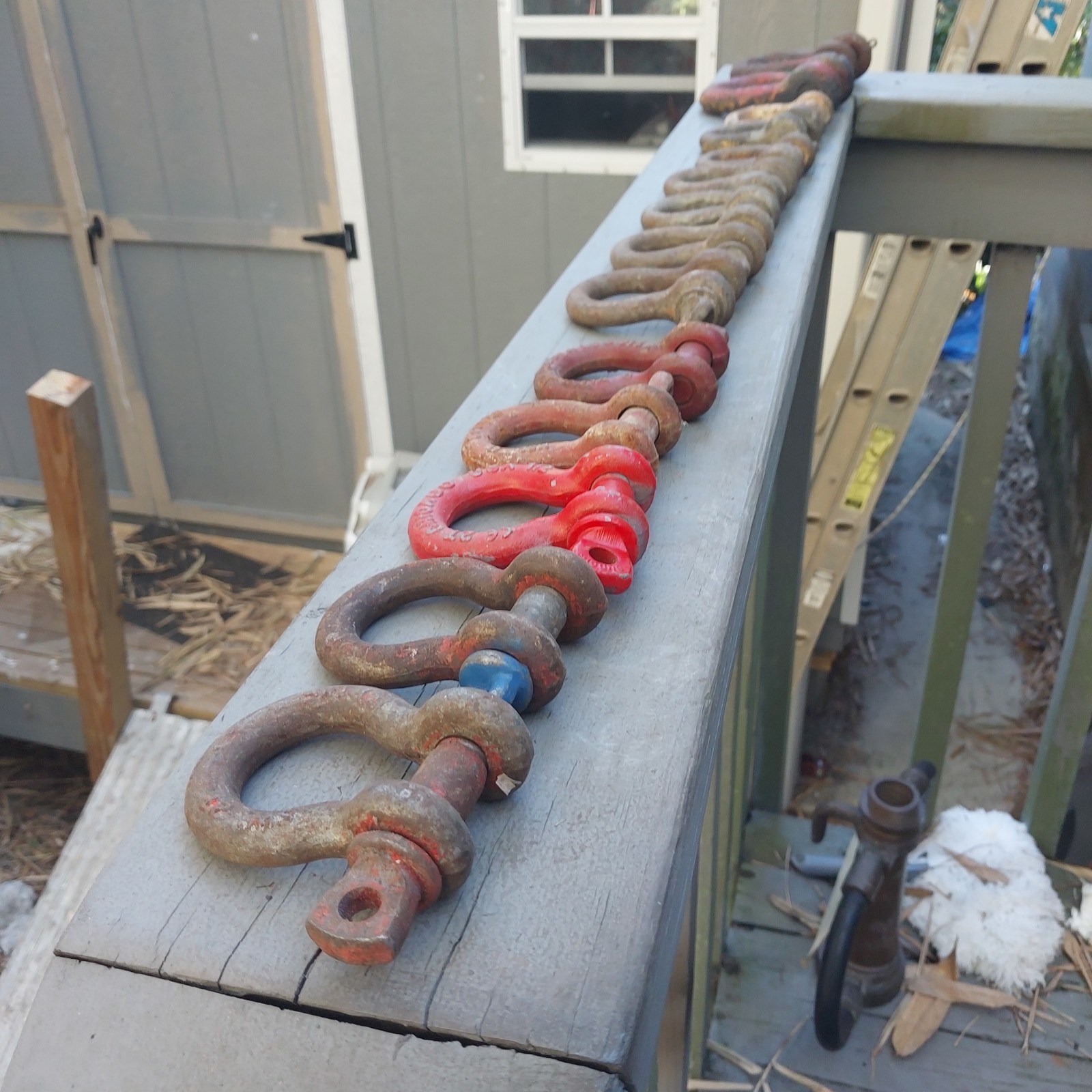 14 Screw Anchor Shackles Some Marked Japan Clevis U.S. NAVY SHIP SALVAGE