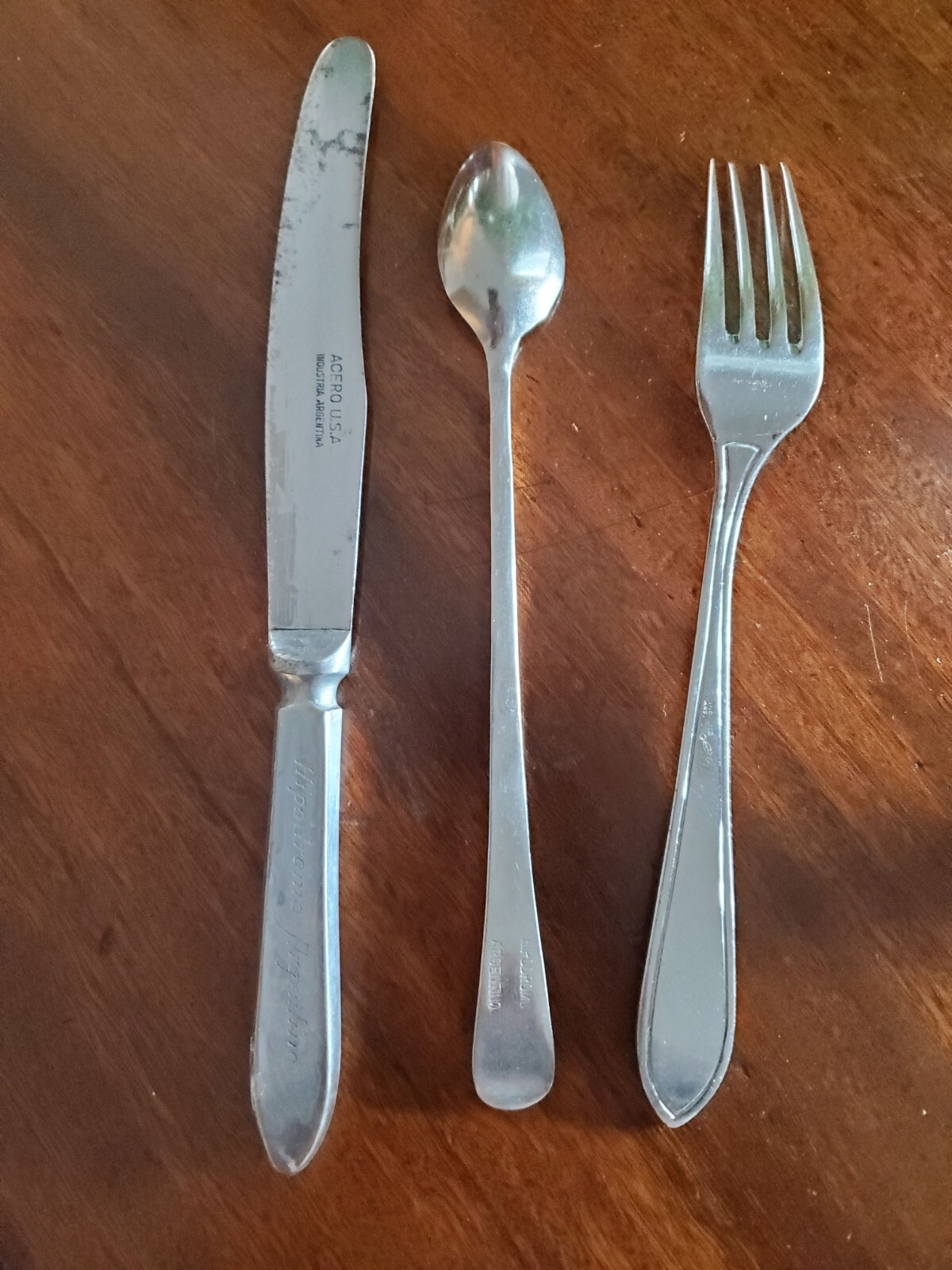 Vintage Collectible Dining Utensils "Hipodromo Argentino" Racetrack