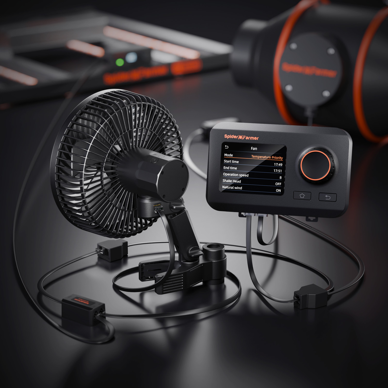 Spider Farmer 4" 6" Inline Fan APP Smart Control/6" Clip Fan/Genius Grow System