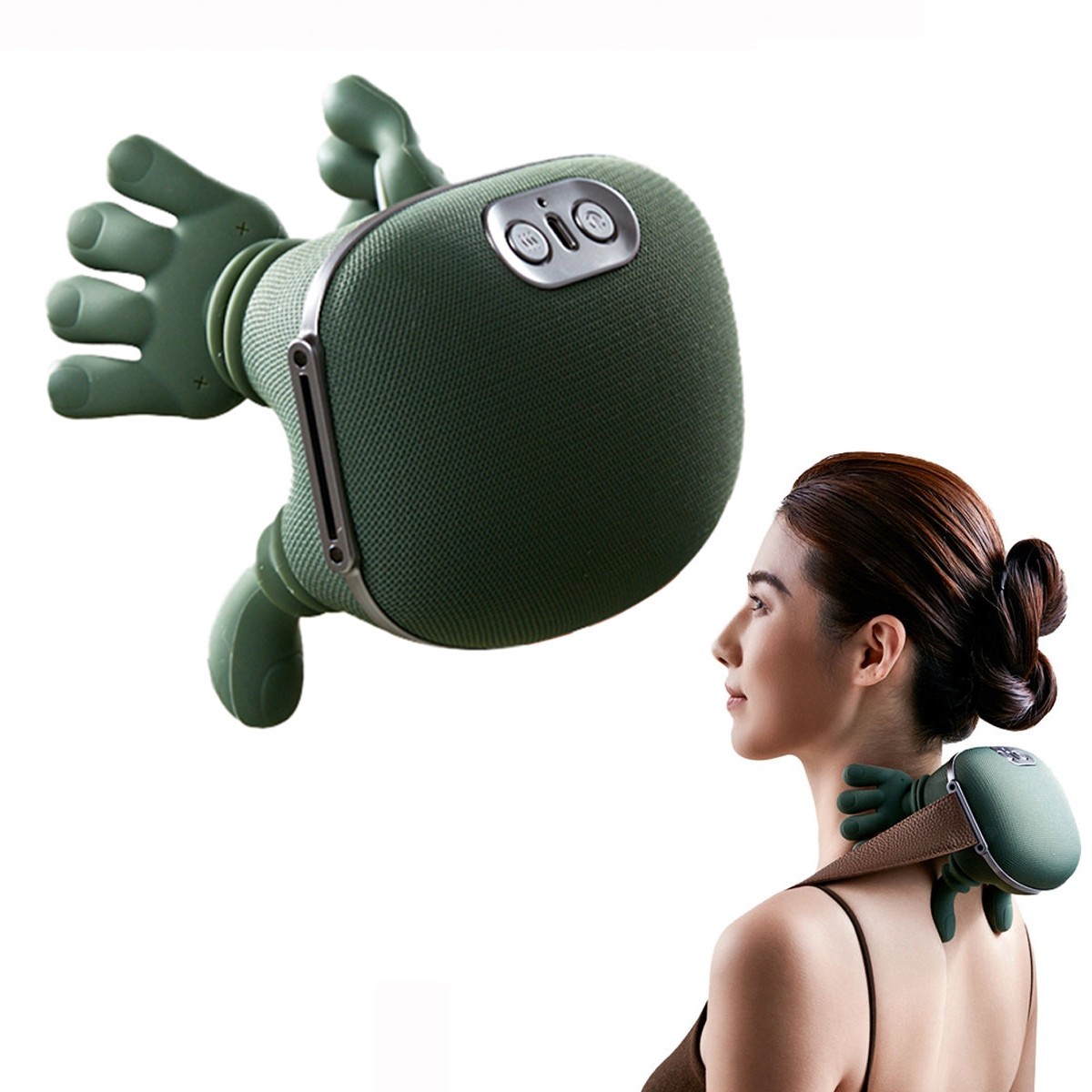 The Handiva Massager with Heat Neck Massagers, Deep Tissue 3D Kneading Shiatsu