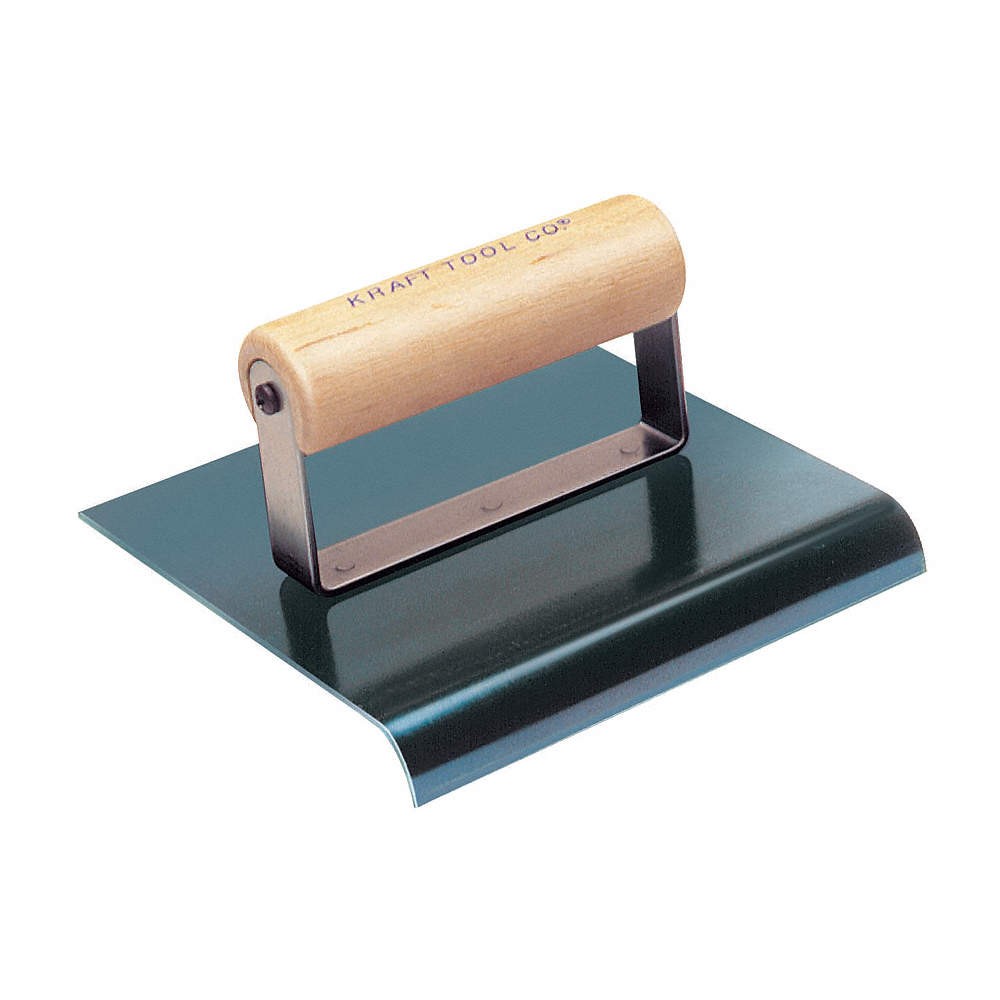 KRAFT TOOL CF574 ConcreteSidewalkEdgr,Blue Steel,6"L,1/2" 43Y521