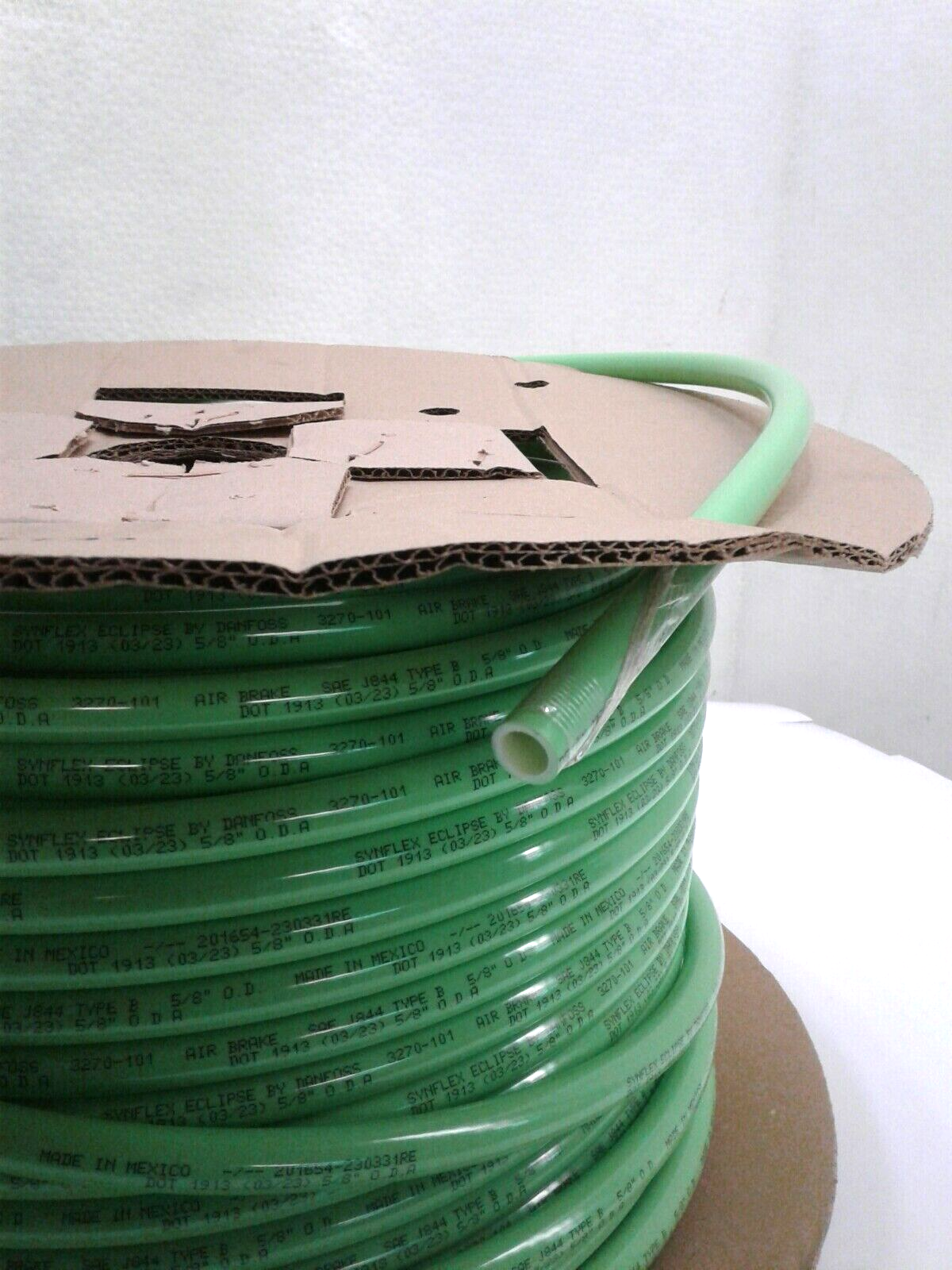 Danfoss Synflex Eclipse 3270-101 Green DOT Air Brake Hose SAE J844 5/8"OD x 250'