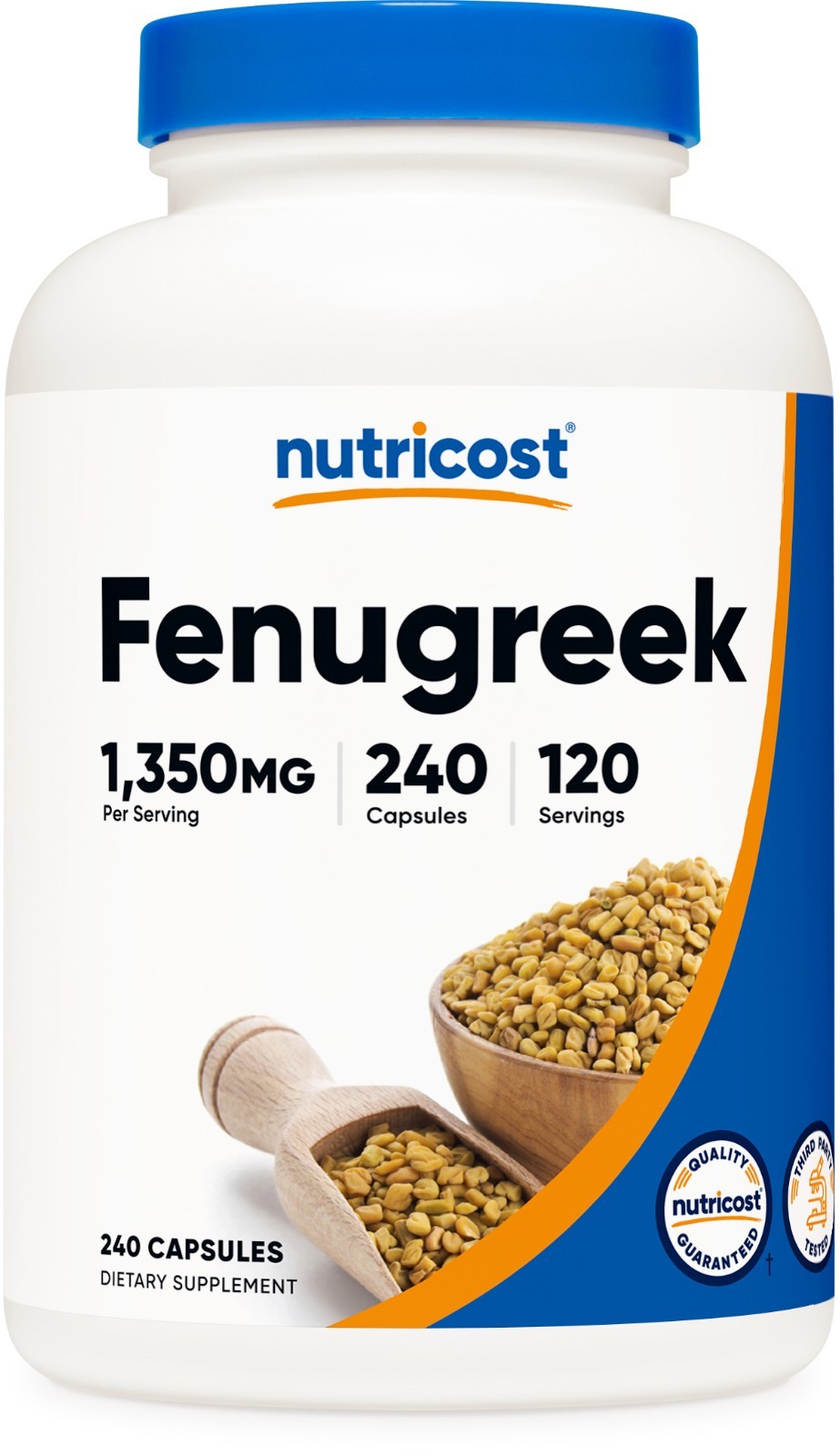 Nutricost Fenugreek Seed 675mg, 240 Capsules - Gluten Free & Non-GMO