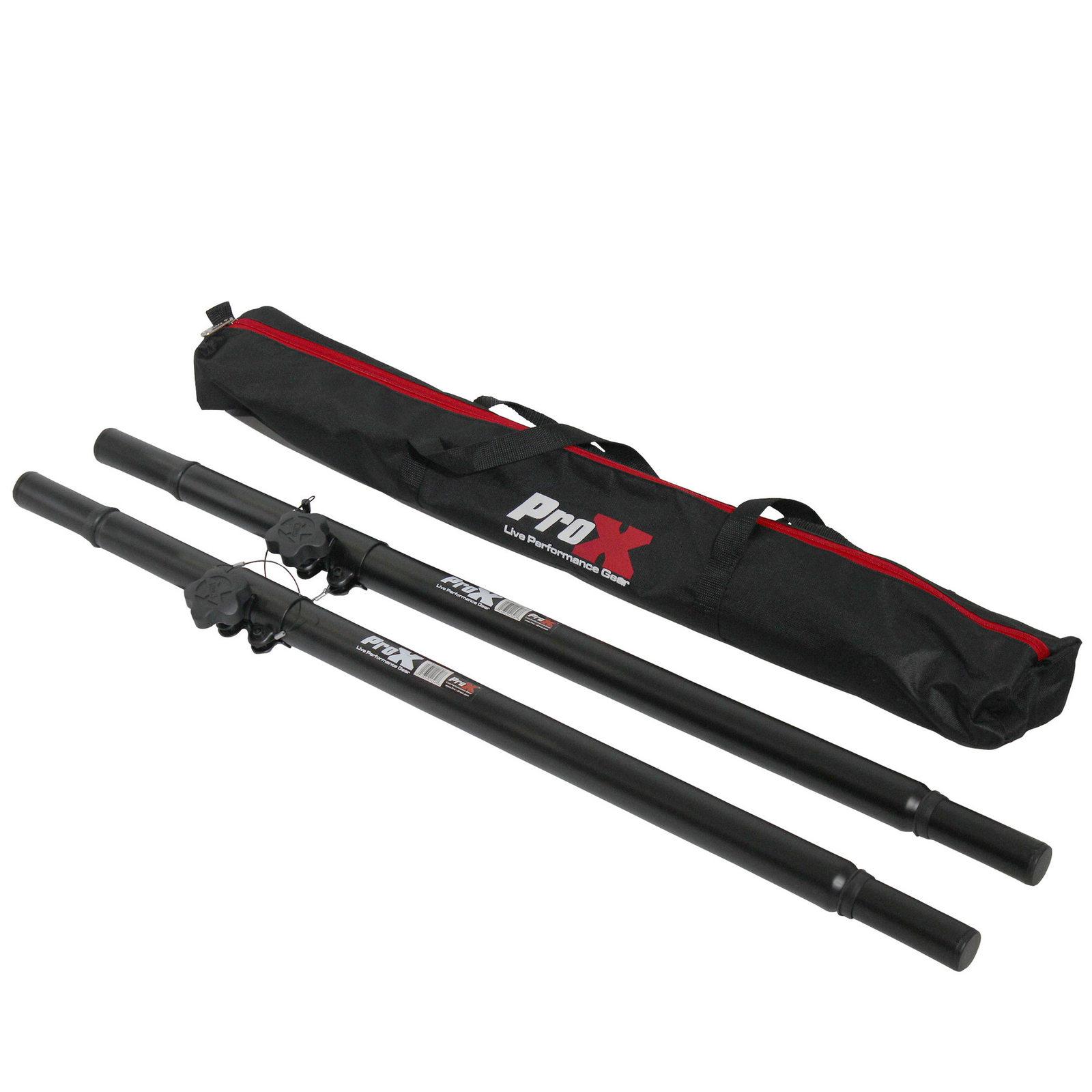 ProX X-SAAMX2PKG Set of 2 Speaker Pole Mounts Adjustable 32"- 63" With Bag