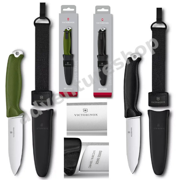 Victorinox Venture Fixed Blade Outdoor Knife with Sheath and Belt Carry Loop
