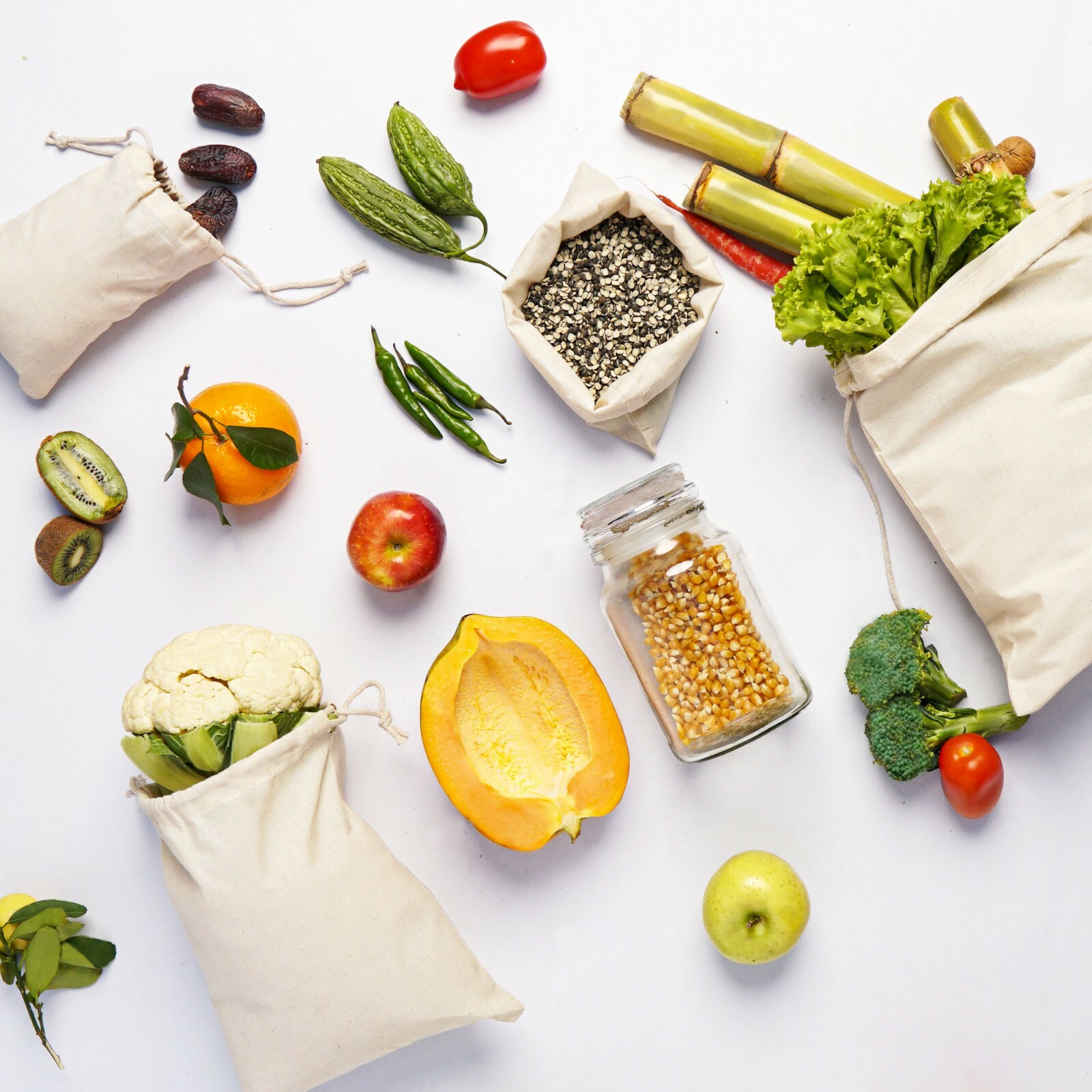 Biglotbags - 4 x 6 Inches Premium 100% Cotton Double Drawstring Bags. Qty: 300