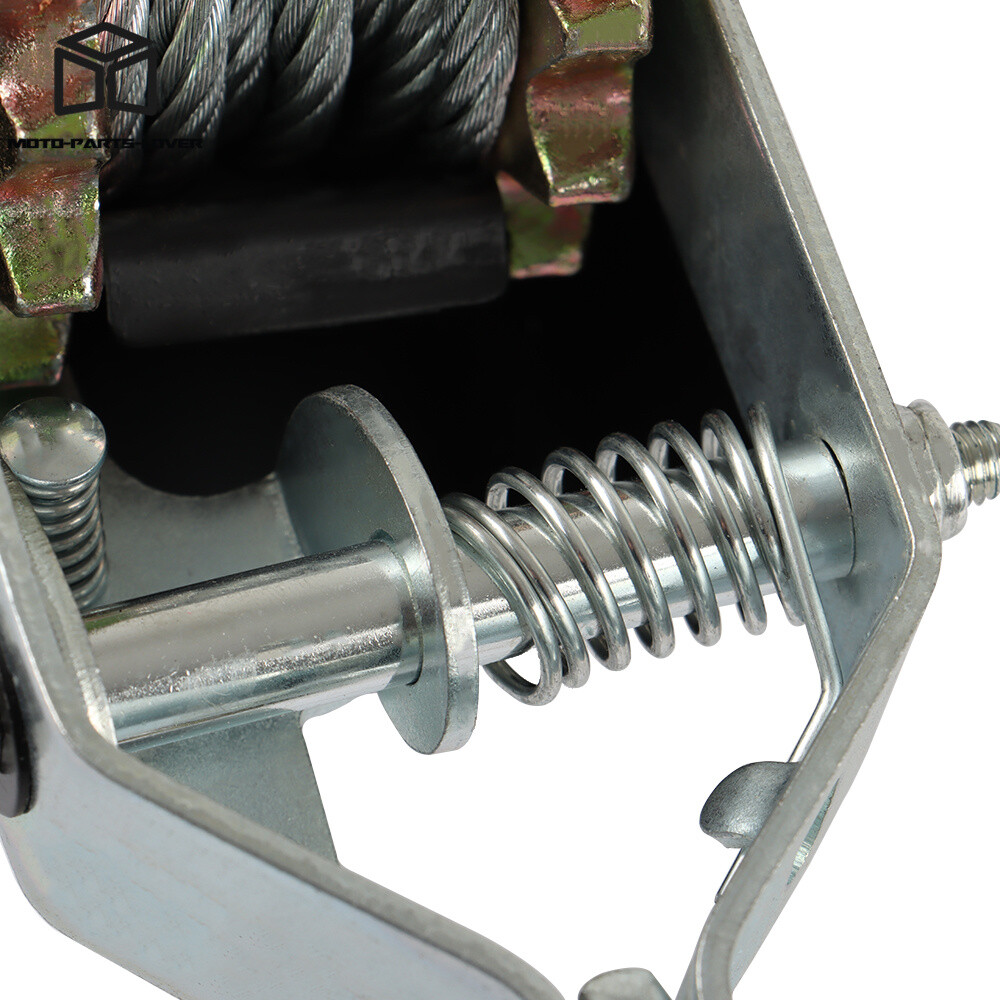 Come Along 2 Ton Winch Ratchet Dual Gear Power Puller w/2 Hooks Steel Cable