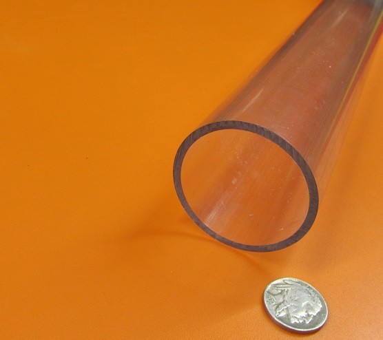Polycarbonate Clear Round Tube / Tubing 2.00" x 1.75" (2.0" x 1 3/4")-946