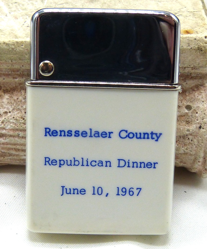Vintage 1967 Rensselaer County  Republican Party Dinner Souvenir Lighter USA