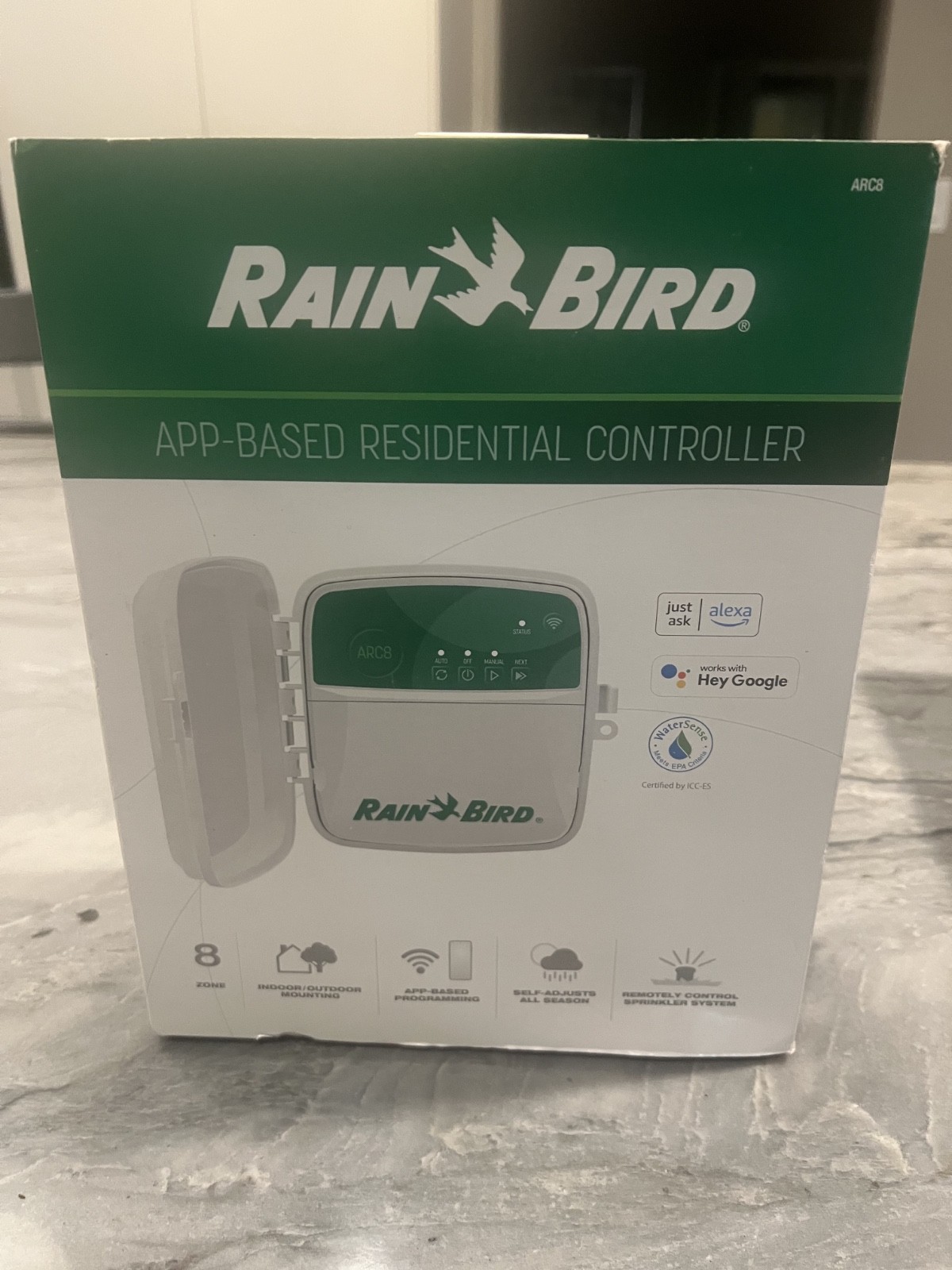 RAIN BIRD ARC8 APP-BASED INDOOR/OUTDOOR SMART WIFI IRRIGATION SPRINKLER TIMER