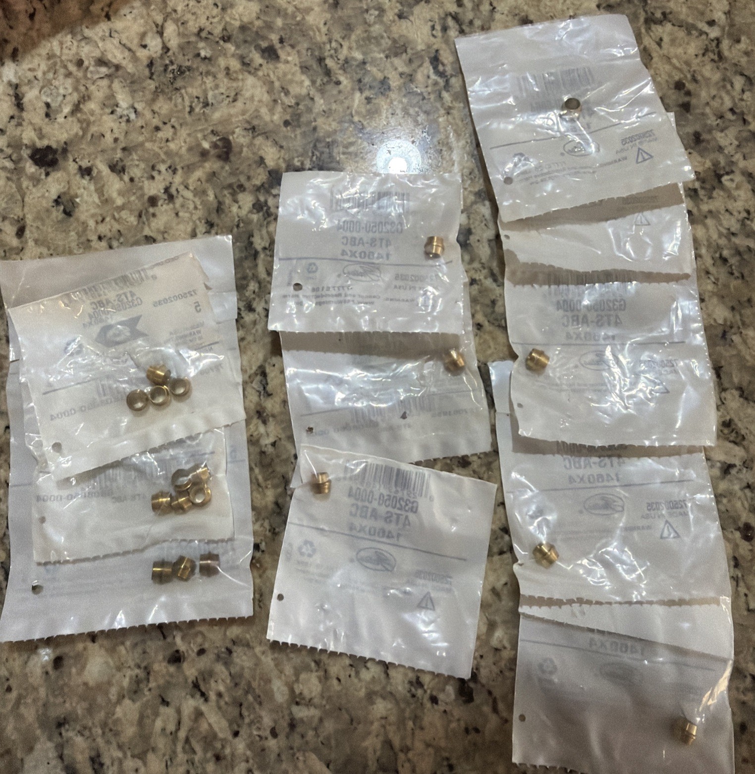 20 pc Gates G32050-0004 Brass Insert Fitting 4TS-ABC 1460X4 Hydraulic Hose New