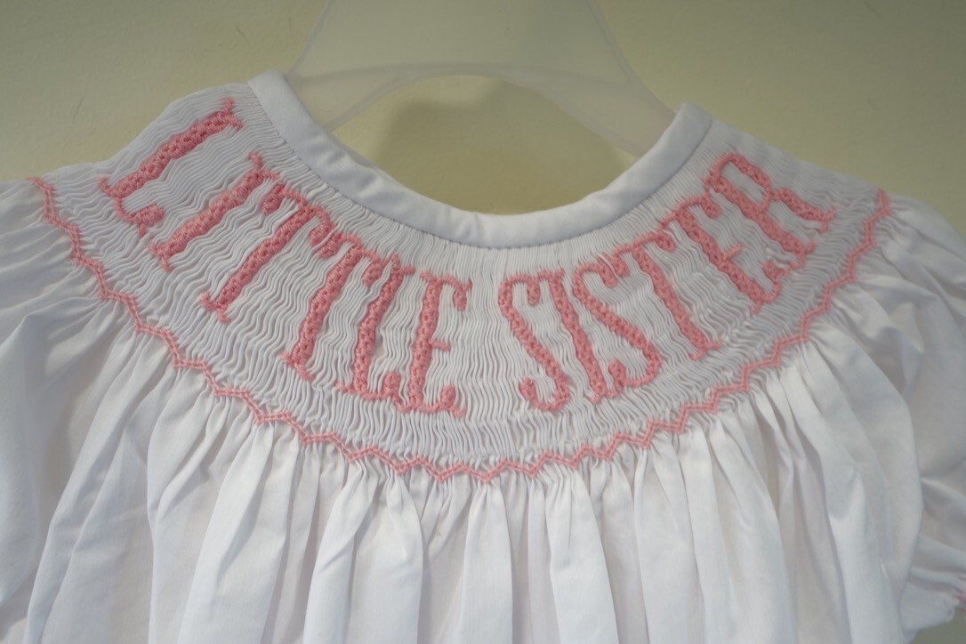 NWT Pleats & Stitches Smocked Little Sister Bishop Dress Girl's Size 2T