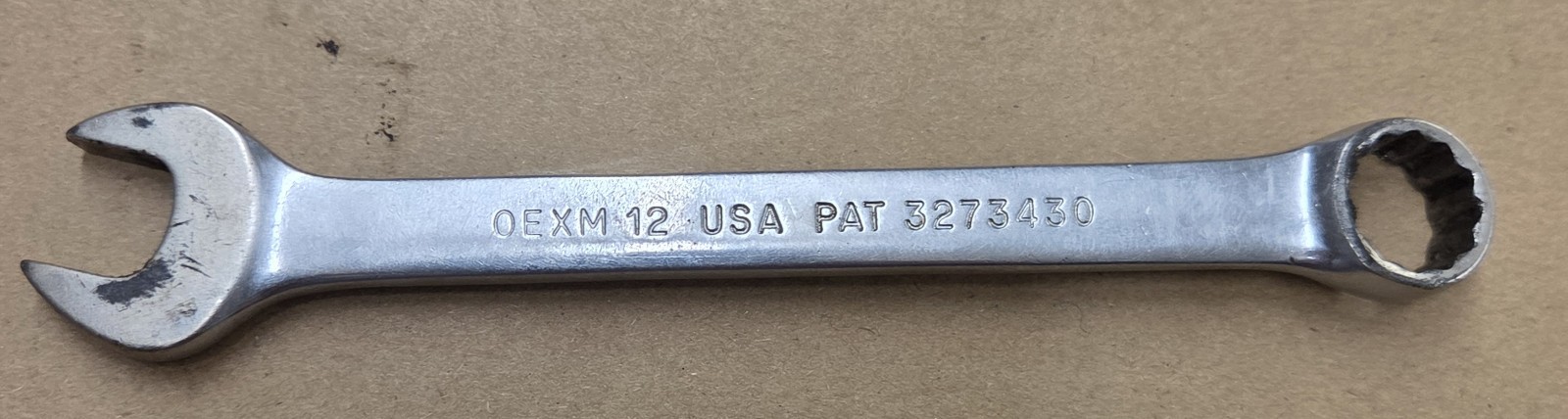 Snap-on 12mm Combination Wrench 12 Point Chrome Metric #OEXM12 USA