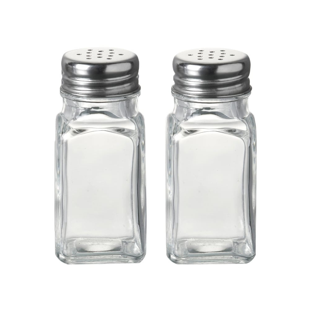 Glass Salt and Pepper Shaker 2 Shaker Set USA SELLER Restaurant Quality