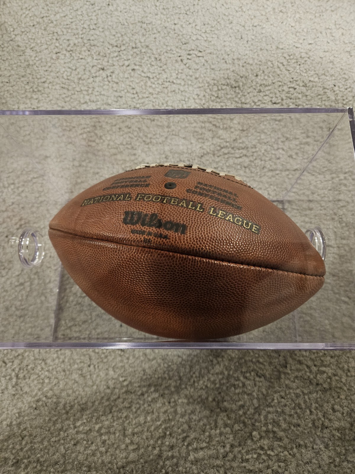 Seattle Seahawks 2008 Game Used NFL "The Duke" Wilson Football With Case