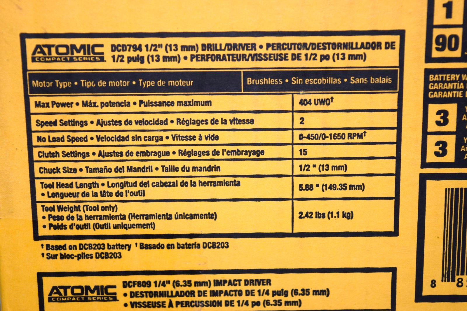 DeWalt DCK225D2 ATOMIC 20V MAX Brushless 2 Tool Combo Kit BRAND NEW