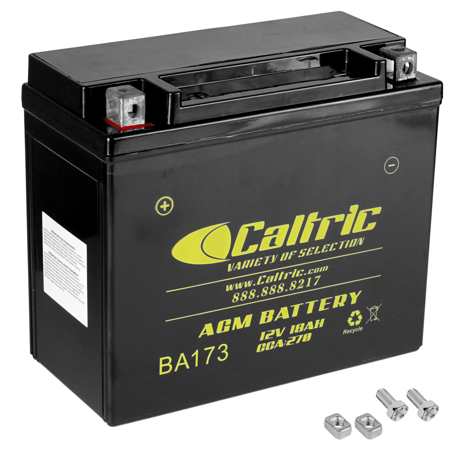 Caltric YTX20H-BS AGM Battery for Yamaha 12V / 18AH / CCA 270