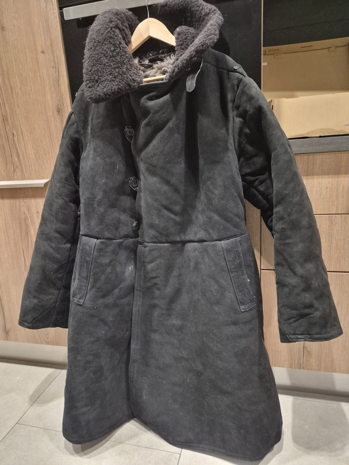 VTG Soviet Army Uniform Military Sheepskin Coat Bekesha Tulup Shearlin 58/3 NEW