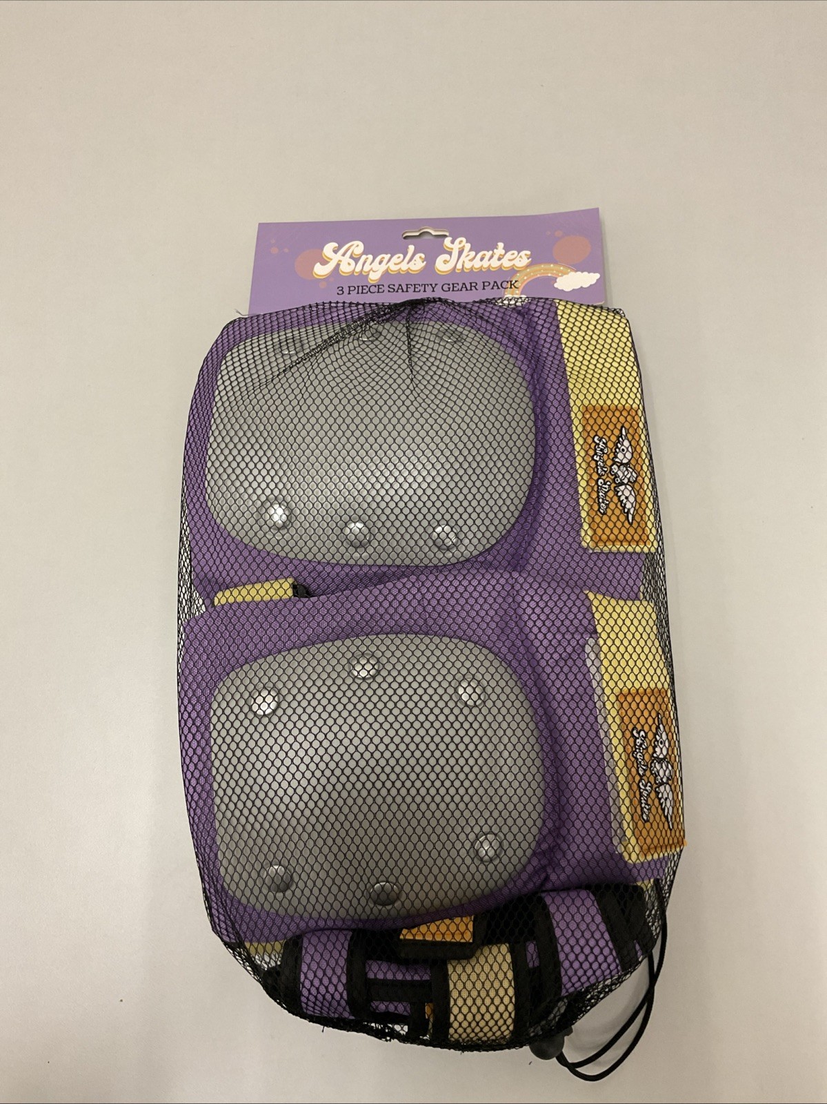 Angels Skates 3 Piece Safety Gear Pack W/Wrist, Elbow & Knee Guards Adult L