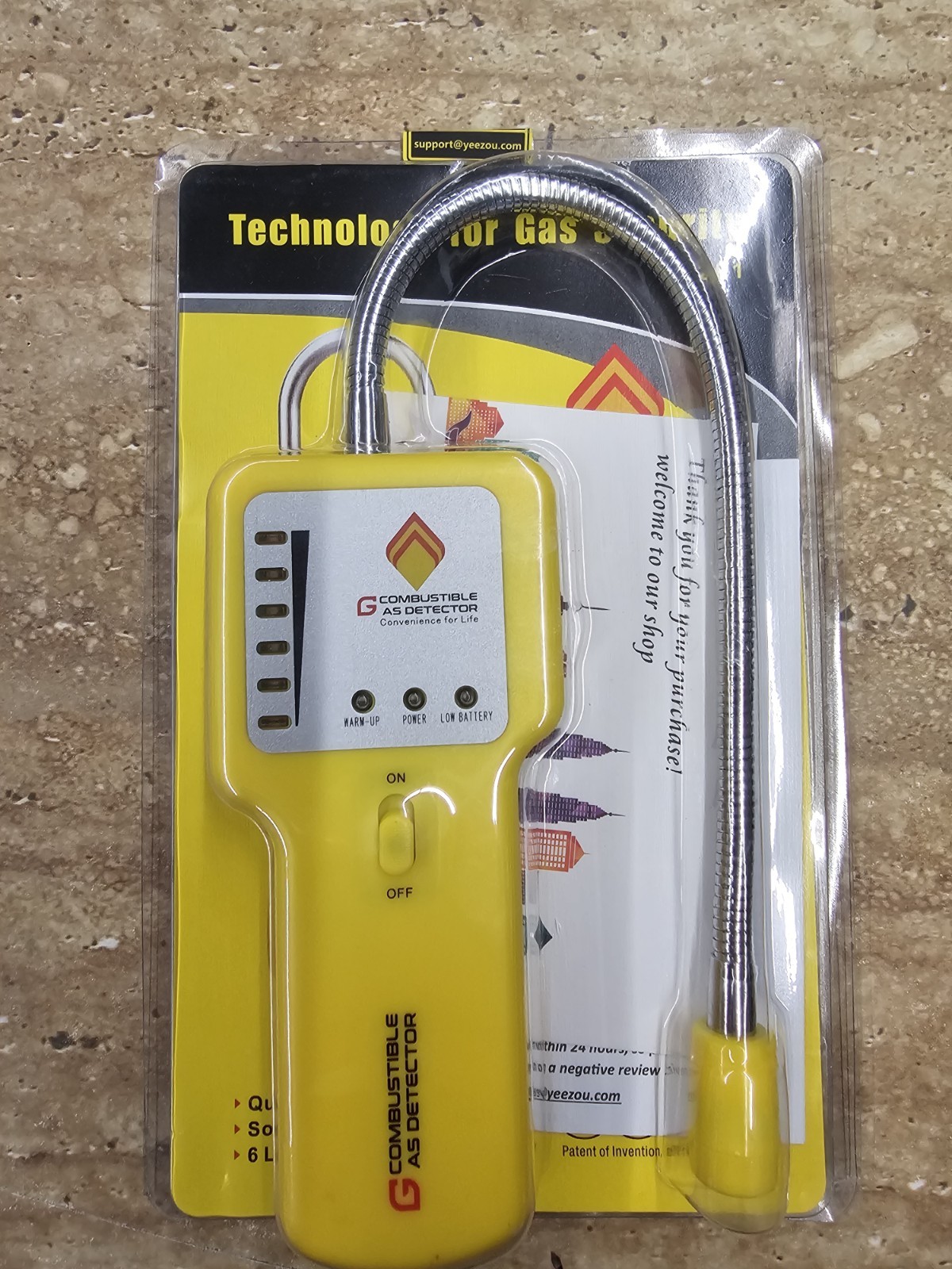 Y201 Portable Methane Propane Combustible Natural Gas Leak Sniffer~NEW~SEALED