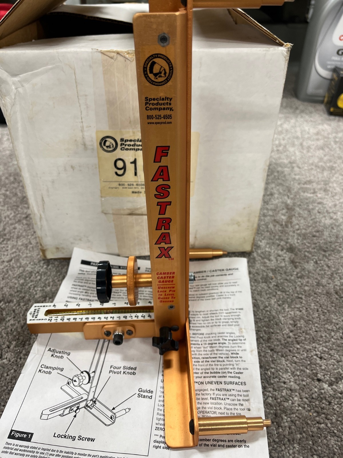 SPECIALTY PRODUCTS COMPANY FASTRAX 91000 FRONT END ALIGNMENT TOOL CASTER CAMBER