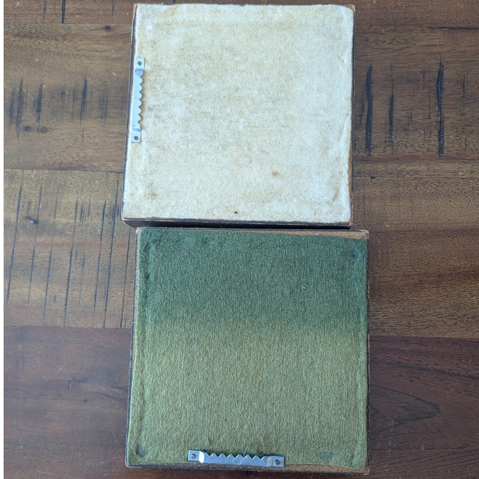 Vtg 70s Needlepoint Yarn Art Framed Set of 2 Little Girl Meadow Retro Nursey