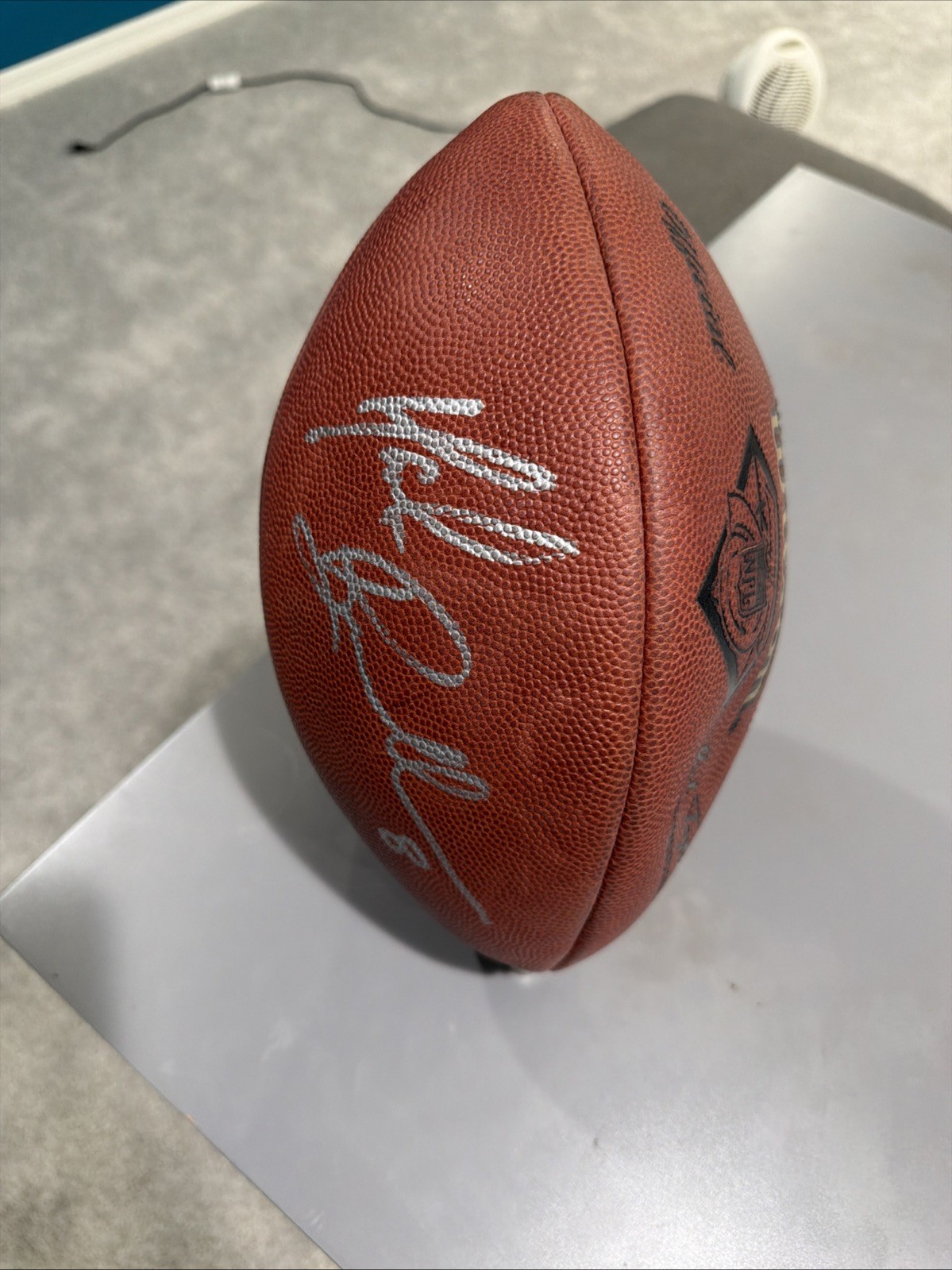 Mark Brunell GAME USED & Autographed NFL Football 1994 75th Anniv 1st Career TD