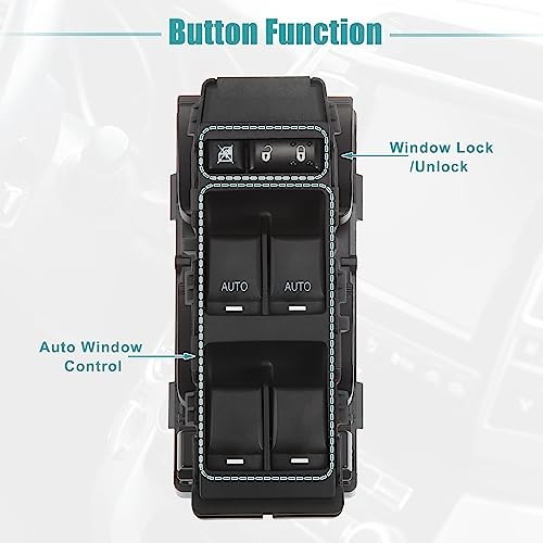 Front Left Driver Side Master Power Window Switch Fit for Dodge Magnum - Pack