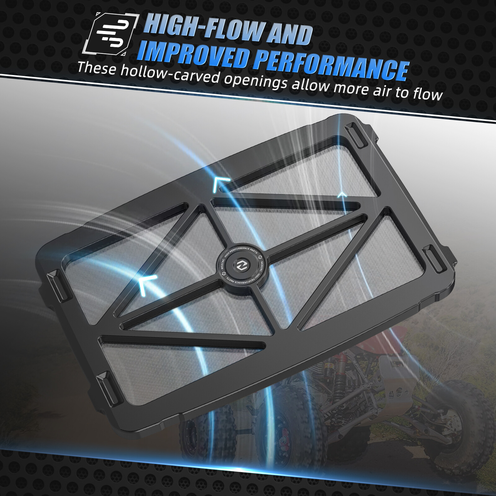 For Honda TRX450R Kick Start Air Box Lid Cleaner Case Cover Cap 2006-2009 Black