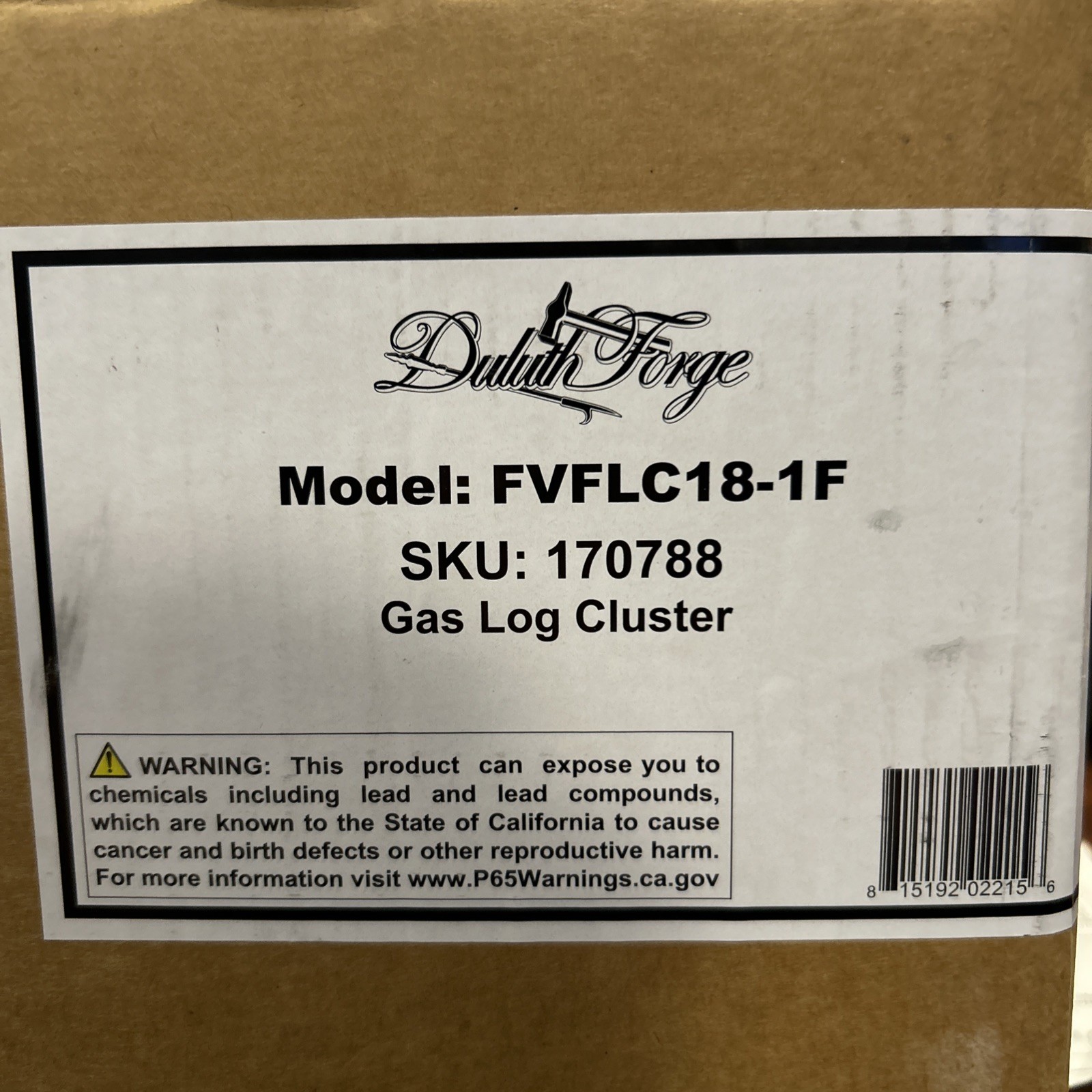 Duluth Forge 18” Stacked Oak Gas Log Cluster *Logs Only* FVFLC18-1F New