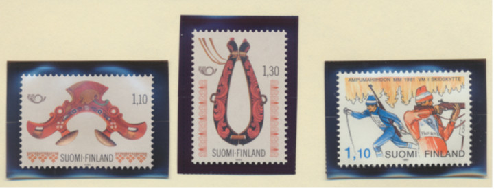 Finland Stamps Scott #647 To 649, Mint Hinged