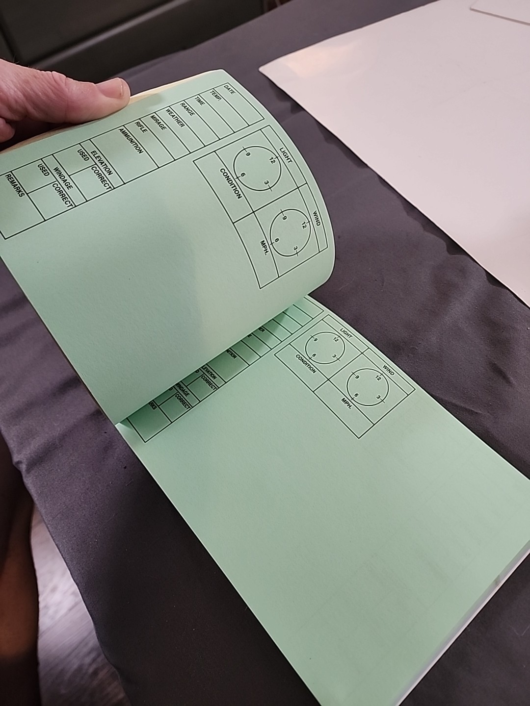 Department of Justice DOJ FBI Sniper Data DOPE book New 2-192 Rev 9-23-96