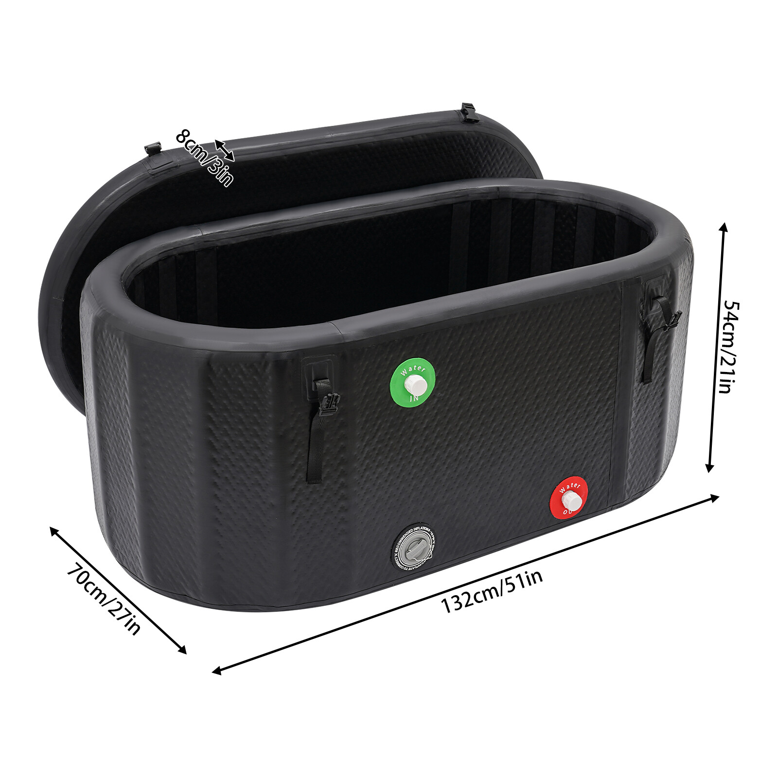 Ice Bath Cold Therapy Plunge Inflatable Ice Bath Tub for Sports Recovery Therapy