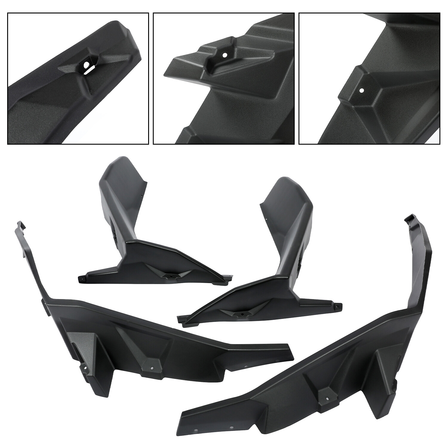 For Polaris RZR XP 1000 2014-2023 Fender Flares Mud Flaps Front & Rear Extended
