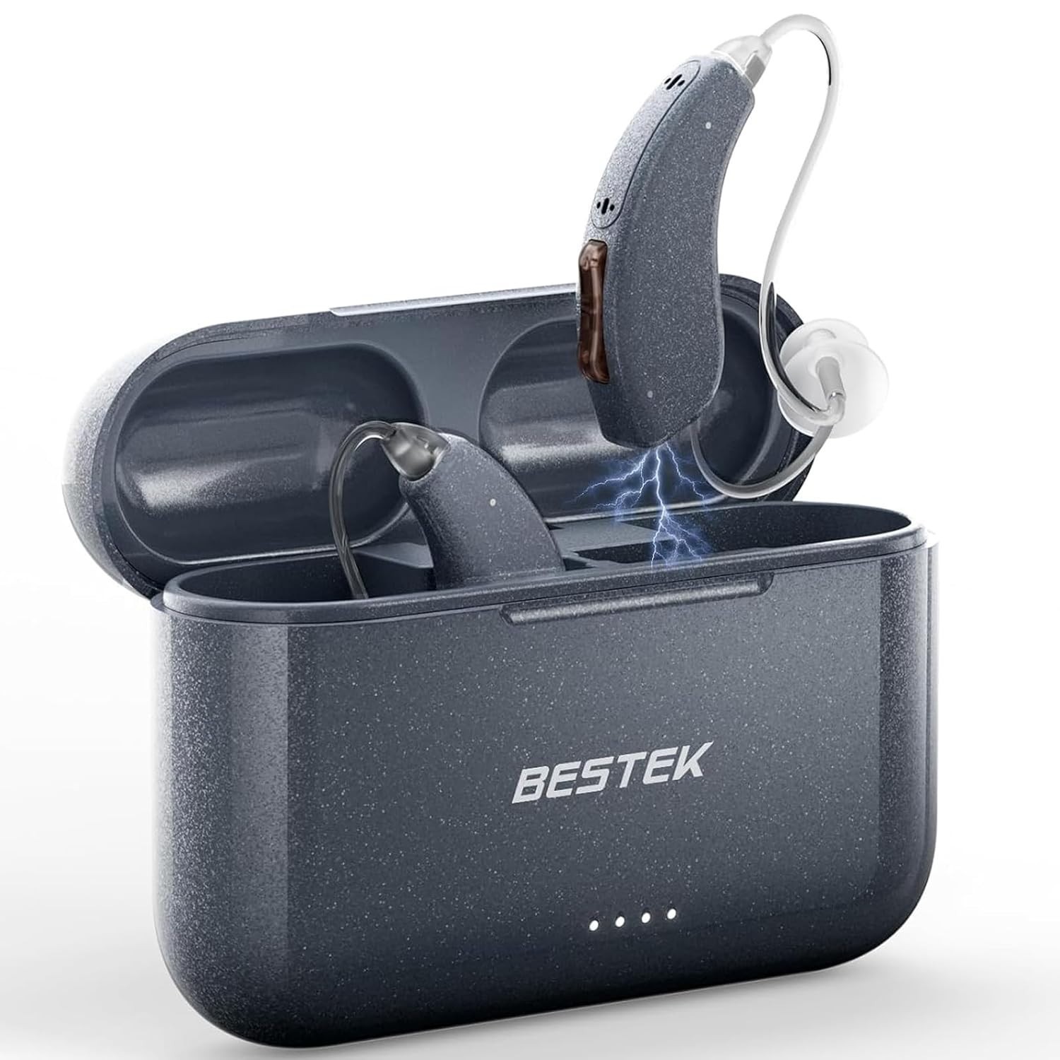 Pair Rechargeable Digital Invisible Hearing Aids Sound Voice Amplifier Mini BTE