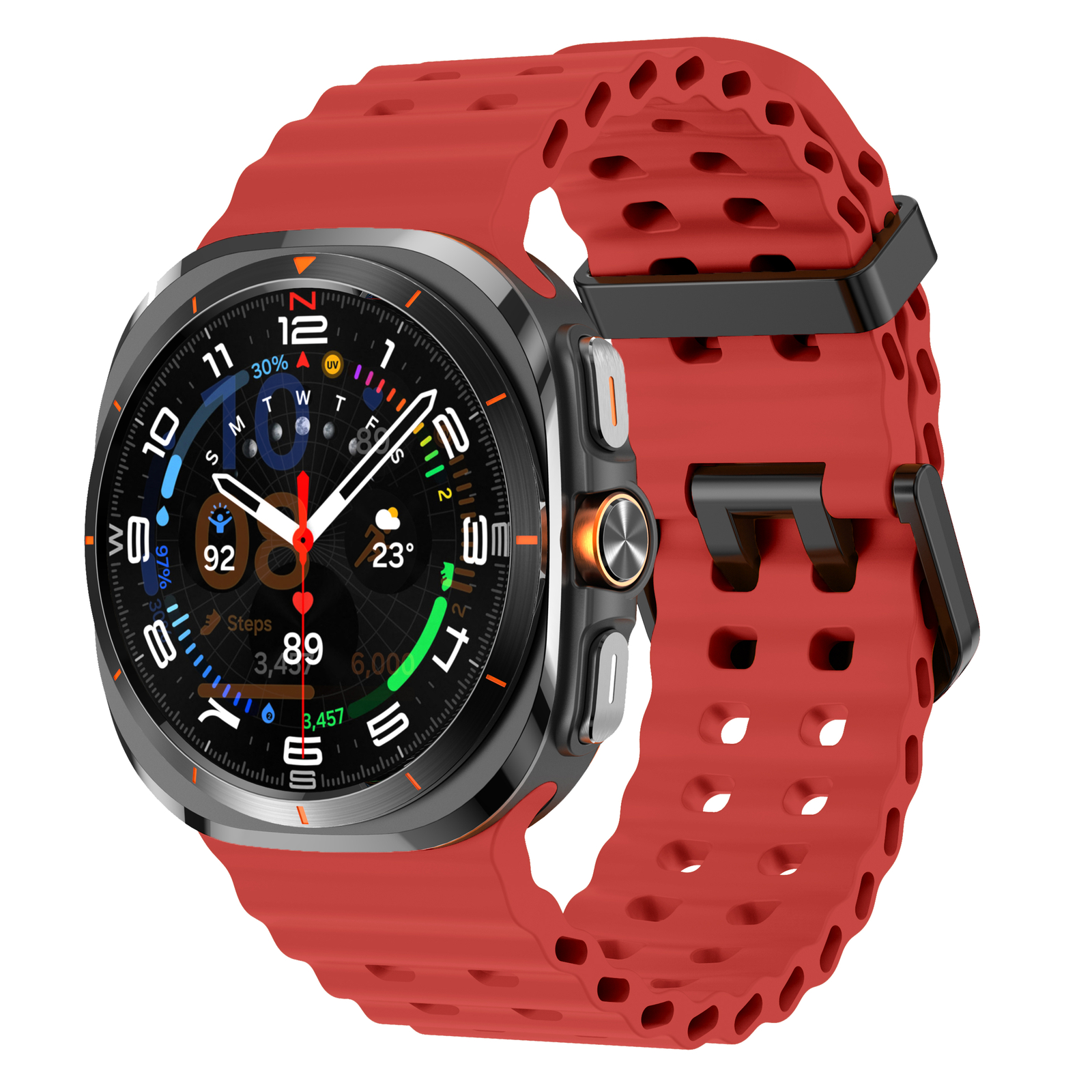 NEW Sport Soft Silicone Band for Samsung Galaxy Watch 7 Ultra 47mm NO Gaps Strap