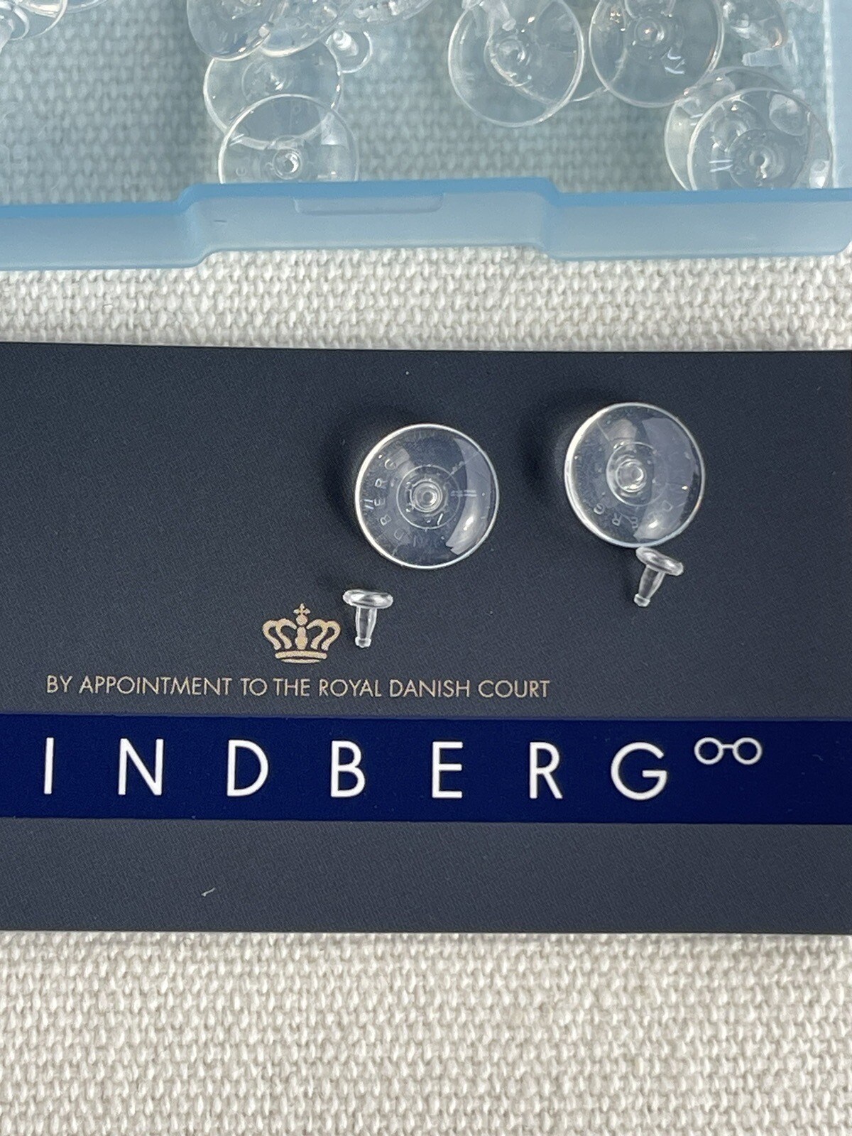 Authentic LINDBERG 10mm Round Silicone Replacement Nose Pads Snap-in Pin Style