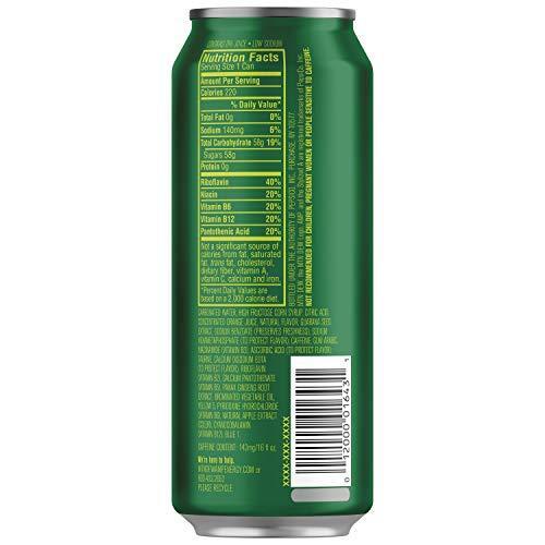 Amp Energy, Original, Caffeine, B Vitamins, 16 Fl Oz. Cans (12 Pack)