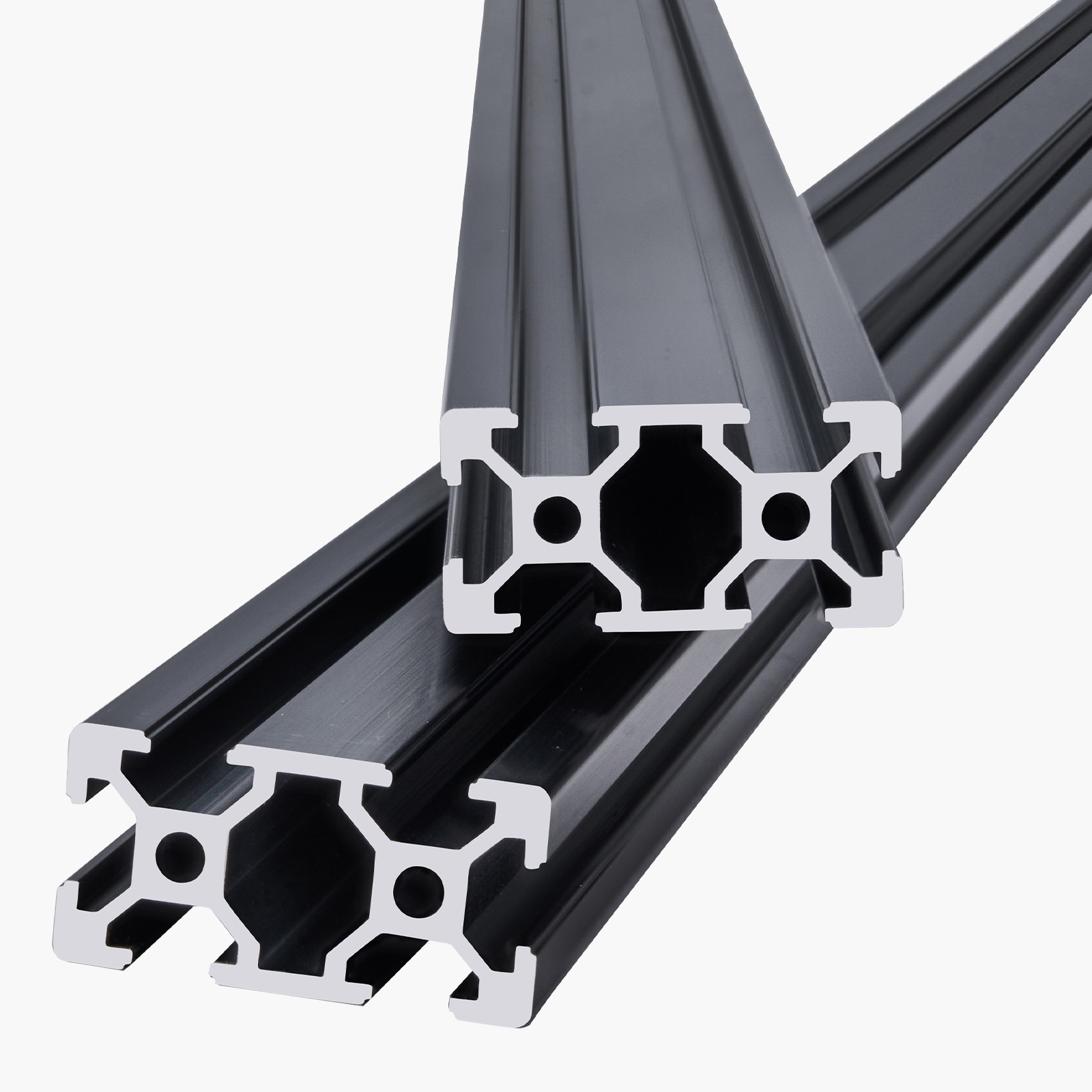 4PCS 39.4 in (1000 mm) T Slot 2040 Aluminum Extrusion Anodized Linear Rail
