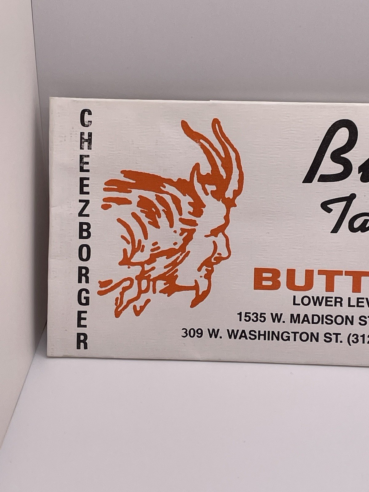 Unused Billy Goat Tavern & Grill Paper Hat Chicago Butt in any Time Cheezborger