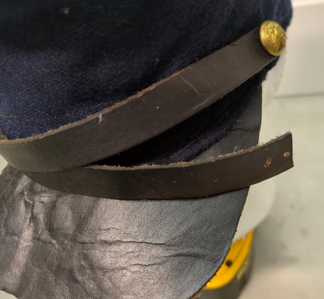 Vintag Civil War Repro Union 17th Regiment Connecticut Volunteer Forage Kepi Cap